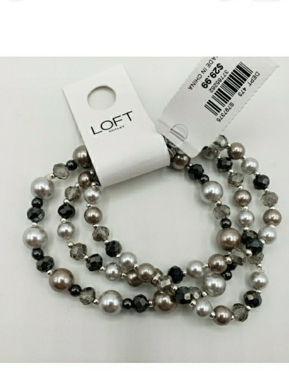 Loft outlet Pearlized Stretch Bracelet Set